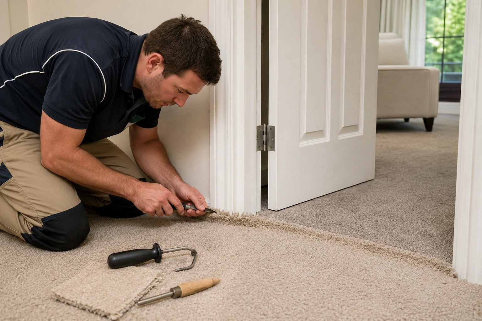 Carpet Repair crew working in Sunshine